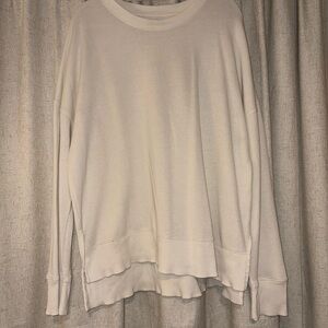 Time and Tru Textured Beige Top